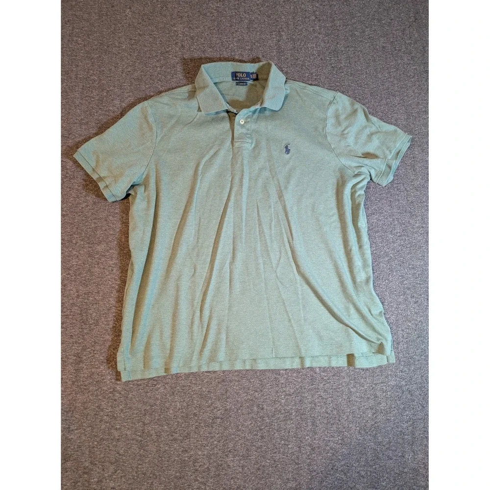 Polo Ralph Lauren Golf Polo Soft Green Classic Fit‎ Short Sleeve Size XL